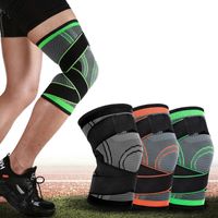 Wholesale The9 Men Women Sports Knee Support Compression Sleeves Joint Pain Arthritis Relief Running Fitness Elastic Wrap Brace Pads Outdoor Gadgets