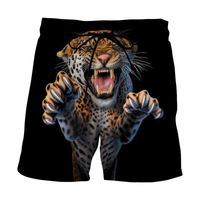 Wholesale Men s Shorts D Animal Graphic Beach For Men Leopard Printed Boardshorts Men s Women Short Pants Summer Quick drying Sport Swimsuit