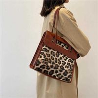 Wholesale Print Leopard Shoulder Handbag Bags Women s Leather Large capacity Tote Fashion Luxury Animal Prints Ladies Designer