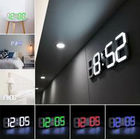 Wholesale Digital Wall Clock D LED Alarm Clock Electronic Desk Clocks with Large Temperature Hour Display Home Living Room Office Table Desk