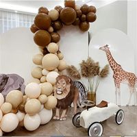 Wholesale Party Decoration Balloon Kit Brown Balloons Arch Garland For Wedding Birthday Bachelorette Girl Baby Shower Decor Supplies Kids Toys