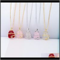 Wholesale Pendant Necklaces Pendants Jewelry Drop Delivery S925 Sterling Sier Animal Zodiac Totoro All Match Simple Clavicle Chain Female Neckla