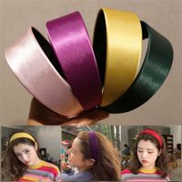 Wholesale Net red Japanese and Korean candy color wide brim hairband hair accessories simple wash face headdress stall