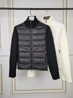 Wholesale New style down jacket women s knitted thread collar stitching drawstring slim fit xqnm724