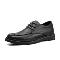 Wholesale Top Fashion Genuine Leather Mens Casual Shoes Brown Black Bronze Luxurys Designers Men Work Dress Shoe Platform Sneakers Trainers Size