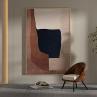 Wholesale Paintings Hand Painted Abstract Painting On Canvas Art Minimalist Large Wall Oversize Brown Beige Home Decor A