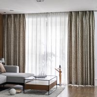 Wholesale Modern Coffee Blackout Bronzing Crack Curtain Cloth For Living Room Art Fashion Curtains Bedroom Superior El Drapes