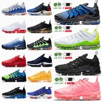 Wholesale 2022 TN Plus Running Shoes sneaker Men Bubblegum Yolk Cherry All Red Cool Grey Neon Olive Pure Platinum USA Dark Blue Mens Womens air Trainers Sneakers Sports
