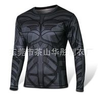 Wholesale T shirt Super hero Batman long sleeve t shirt men s autumn and winter clothes youth fashion