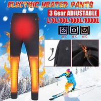Wholesale Winter Electric Heated Warm Pants Women USB Heating Base Layer Elastic Trousers Insulated Underwear For Camping Hiking Men s