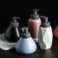 Wholesale Nordic Soap Dispenser Ceramic Shower Gel Bottling Foam Emulsion Press Bottles Hand Liquid el Toilet Bathroom Accessories