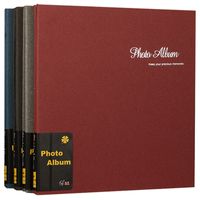 Wholesale 18 Inch High Grade Sticky Type Photo Album Scrapbook Album Hot Stamping Wedding Solid Color European Style Family Memory Book