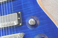 Wholesale www gjgfhgjh New PRS tiger stripes custom maple veneer veneer electric guitar cover perfect radian blue sheet guitar HONGYU