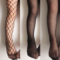 Wholesale Girls Fashion Mesh Stockings Kids Baby Fishnet Stockings Black Pantyhose Tights Girl fashion stockings Tignts X2