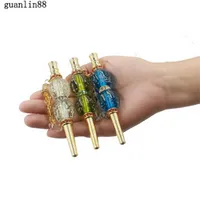 Wholesale Fashion Handmade Inlaid Jewelry Alloy Glow Hookah Mouth Tips Shisha Chicha Filter Tip Hookah Mouthpiece Tips New Arrival