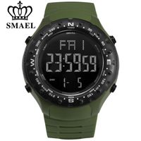 Wholesale Men Sports Watches Countdown Double Time Watch Alarm Chrono Digital Wristwatches M Waterproof Relogio Masculino