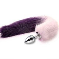 Wholesale NXY Sex Anal toys bdSM Dog Fox Tail Plug sexy Toys Metal Fake Furry Butt BDSM Flirt Anus For Women role Games Product Couples