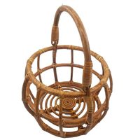 Wholesale Caps Hats Born Pography Props Retro Rattan Woven Basket Baby Full Moon Po Shooting Container Child Posing Furniture
