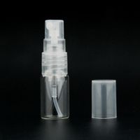 Wholesale 2ml Clear Mini Perfume Glass Bottle Empty Cosmetic Sample Test Tube Thin Vials With Fine Mist Spray Atomizer