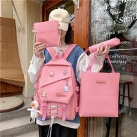 Wholesale Women s Backpacks School Bags Shoulder Messenger Portable Pencil Bag Student Package Girl Cute Bookbags Backpack Purse Women