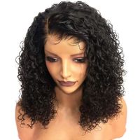 Wholesale Human Hair Lace Wigs Braided Short hd transparent Curly Water Loose Deep Body Full female doll
