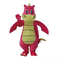 Wholesale 2021 Halloween Blue Dinosaur Mascot Costume Cartoon Red Animal Anime theme character Christmas Carnival Party Fancy Costumes Adult Outfit