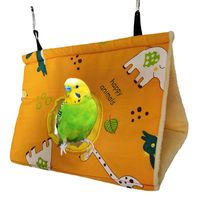 Wholesale Bird Cages Birdhouse Home Furnishing Plush Parrot Swing Toy Cage Hammock Pet Hamster Winter Warm Accessories Product
