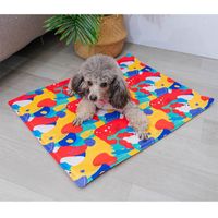 Wholesale Kennels Pens Dog Mat Summer Cooling Pad For Cat Bite Resistant Puppy Kitty Ice Mats Bed Cartoon Print Pet Silk Supplies