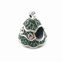 Wholesale pandora Christmas tree charms sterling silver loose beads for thread DIY bracelet fashon jewelry authentic quality big hole accessories