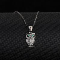 Wholesale S925 Sterling Silver Animal Owl Necklace for Women s Fashion Pendant
