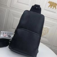 Wholesale 2021 AVENUE Messenger bag Men s Crossbody Men Casual Sporty Shoulder Bags N41719 Male Chest Pack Luxury Sling Fashion Backpack Real Taiga Leather Canvas