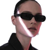 Wholesale Hipster Shad UV400 Metal Hinge Small Rectangle Frame Newt Sun Glass Women Men Square Fashion Sunglass