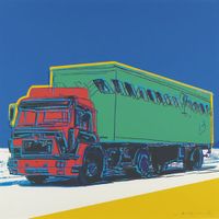 Wholesale Green Truck Home Decor Huge Oil Painting On Canvas Handcrafts HD Print Wall Art Pictures Customization is acceptable