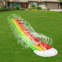 Wholesale 480 CM G Giant Inflatable Surf Water Slide Fun Lawn waterSlides Pools For Kids Summer PVC Games Center Backyard Outdoor Children Adult Toys