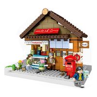 Wholesale Educational toys New Sale Japanese Street View series compatible with Legos building blocks DIY small particle education