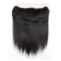 Wholesale Brazilian Human Hair Lace Frontal Baby Hair Straight inch Natural Color