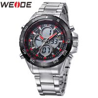 Wholesale Wristwatches WEIDE Men Watch Tops Fashion Sports Men s Watches Quartz Analog LED Clocks Military Wristwatch Relogio Masculino