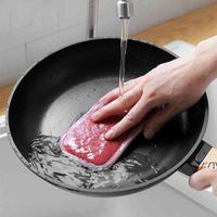 Wholesale Double Sided Kitchen Magic Cleaning Sponge Scrubber Sponges Dish Washing Towels Scouring Pads Bathroom Brush Wipe Pad RRE12133