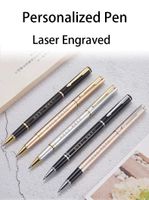 Wholesale Personalized Pen Laser Engraved With Name Image Wishes Gift For Lover Friend Teacher Family Ballpoint Pens