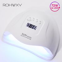 Wholesale ROHWXY Nail Dryer Machine For Curing Gel Polish LED Nail Ice Lamp For Manicure UV Nail Lamp For Gel Varnishes Art Design Tools