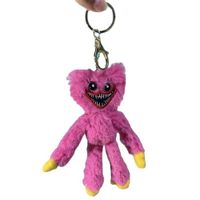 Wholesale Pink Red Poppy Playtime Sausage Monster Plush Dolls Key Chain Stuffed Cartoon Hy Wy Game Key Ring Bag Backpack Pendants Kids Girls Xmas Birthday Gift GT84YV2