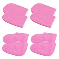 Wholesale 4Pcs Paraffin Wax Bath Gloves Swag Moisturizing Work Feet Spa Cover Hand Treatment Kit Disposable