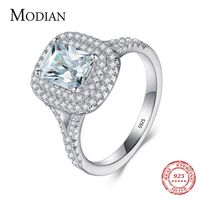 Wholesale Top quality R J Brand Bridal Solid Sterling Silver Ring Cake Engagement Wedding Fine rings Jewelry For Women