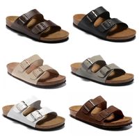 Wholesale Pairs Fashion Slipper Gear Bottoms Mens Striped Sandals Causal Non Slip Summer s Genuine leather Flip Flops Best Quality