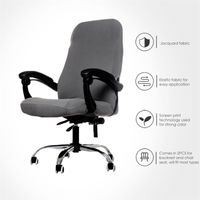 Wholesale Computer Chair Cover Spandex for Study Office Slipcover Elastic Grey Black Navy Red Armchair Seat Case PC