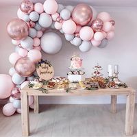 Wholesale 169 Macaron Balloons Decoration Sets Pink Gray Rose Gold Confetti Balloon Garland Arch Kit Perfect for Wedding Birthday Valentine Party Decor