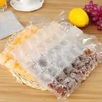 Wholesale Coolers Disposable ice bag Kitchen Tools summer self sealing lattice bags food freezing passion fruit artifact mold WY1361