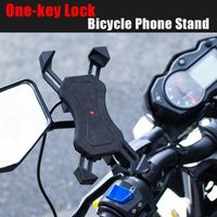 Wholesale Cell Phone Mounts Holders Second Self locking Bicycle Car Mobile Holder Motorcycle Stand Riding Bike Navigation Bracket