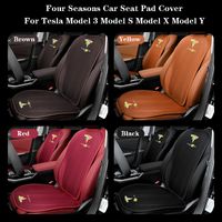 Wholesale Four Seasons Car Seat Pad Cover for Tesla Model Y S XSet Driver Front Rear Seat Cushion Covers Protector