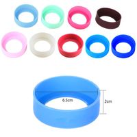Wholesale Silicone Cup Set Mug Bottom Cover Sleeve Other Bar Products Vacuum Insulated Cups Mats Rubber Coasters Water Bottle Rings Assorted Colors WY1243